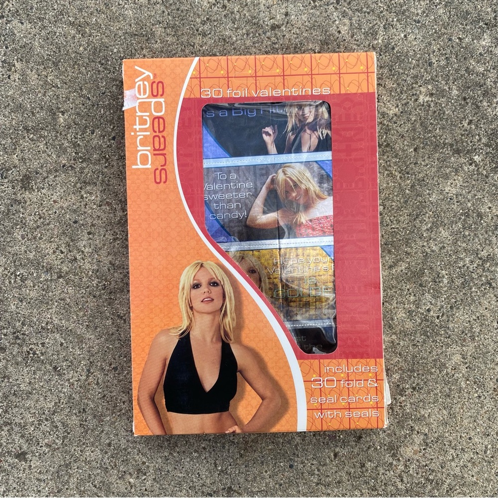 Deadstock Y2K Britney Spears Valentines Cards